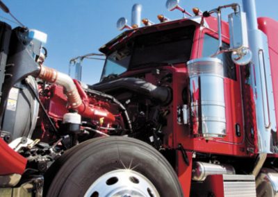 this image shows mobile truck engine repair in Barrie, ON